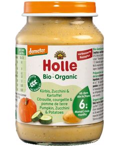Holle Дитяче харчування пюре овочеве Цукіні-Гарбуз-Картопля від 6 міс. органічне 190 г