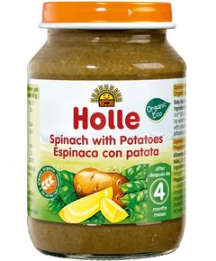 Holle Пюре овочеве від 4 місяців Шпинат-Картопля органічне 190 г