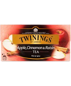 Чай чорний Яблуко-Кориця-Родзинки Twinings пакетований 25шт*2 г