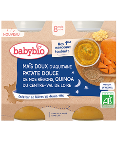 Babybio Пюре овочеве від 8 місяців з кіноа органічне 2шт*200 г