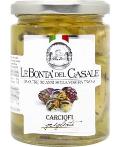 Le Bonta del Casale Артишоки-гриль шматочками в соняшниковій олії 314 мл