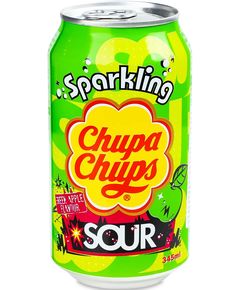 Chupa Chups Напій Кисле Зелене Яблуко газований 345 мл