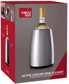 Vacu Vin Охолоджувач для вина активний з нержавіючої сталі Elegant Stainless Steel
