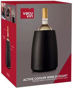 Vacu Vin Охолоджувач для вина активний гнучкий Elegant Black