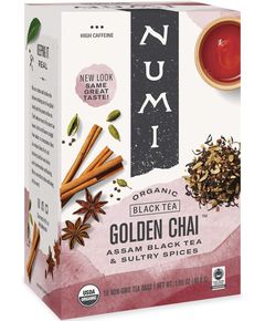 Numi Чай чорний Goden Chai органічний пакет 36 г