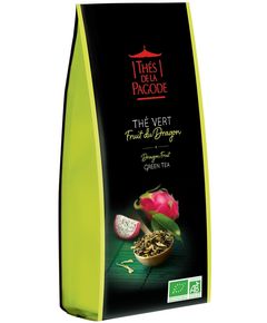 Thes De La Pagode Чай зелений з пітайєю розсипний органічний 100 г