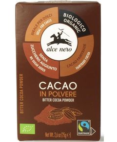 Alce Nero Какао-порошок темний органічний 75 г