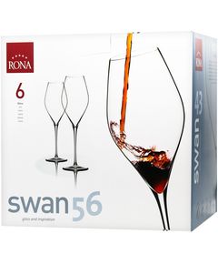 Rona Набір бокалів для червоного вина Swan 560 мл 6 шт.