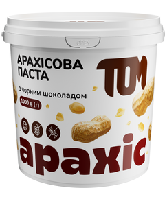 ТОМ Паста арахісова з чорним шоколадом 1 кг