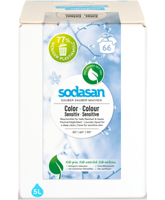 Sodasan Гель для прання білих і кольорових речей Для чутливої шкіри органічний 66 циклів 5 л