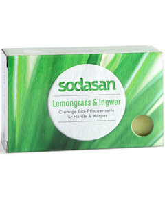 Sodasan Мило тверде Лемонграс-Імбир для рук та тіла органічне 100 г
