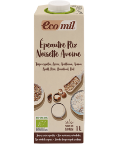 Ecomil Напій рослинний Спельта-Рис-Фундук-Овес органічний 1 л