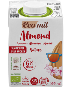 Ecomil Напій мигдалевий без цукру безглютеновий органічний 500 мл