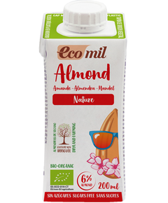 Ecomil Напій мигдалевий без цукру органічний 200 мл