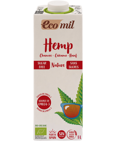 Ecomil Напій конопляний без цукру безглютеновий органічний 1 л