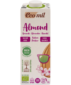 Ecomil Напій мигдалевий Протеїн без цукру безглютеновий органічний 1 л