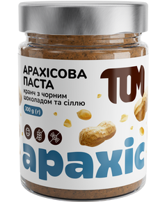 ТОМ Паста арахісова кранч з чорним шоколадом і сіллю 300 г