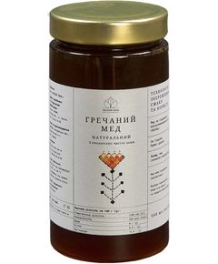 Мед гречаний з екологічно чистого регіону Чистий Смак 500 мл