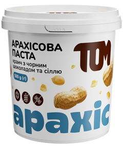 ТОМ Паста арахісова кранч з чорним шоколадом і сіллю 500 г