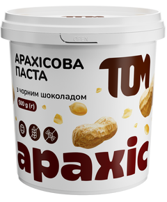 ТОМ Паста арахісова з чорним шоколадом 500 г