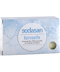 Sodasan Мило тверде для чутливої шкіри для рук та тіла неароматизоване органічне 100 г