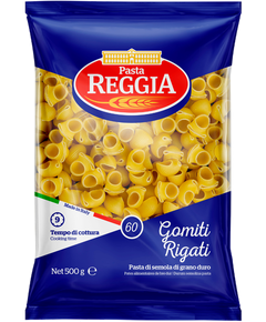 Reggia Паста Гоміті Рігаті Gomiti Rigati №60 500 г