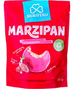Skriveru Марципан в шоколаді зі смаком полуниці 150 г