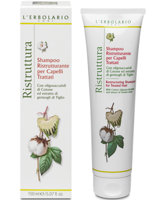 L'Erbolario Шампунь для пофарбованого волосся Бавовна-Екстрат Лайма 150 мл