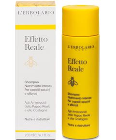 L'Erbolario Шампунь для сухого та ламкого волосся Амінокислоти Маточного Молочка-Каштан 200 мл