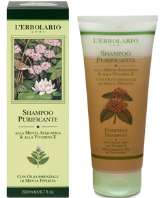 L'Erbolario Шампунь очищаючий М'ята-Вітамін Е 200 мл