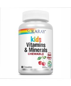 Solaray Вітаміни та мінерали для дітей зі смаком черешні 60 жувальних таблеток