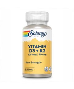 (14.06 Очікування) Vitamin D3 + K2 5000IU - 60 vcaps