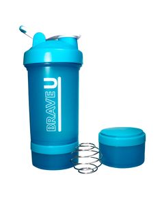Shaker with containers 3 in 1 - 600ml Blue