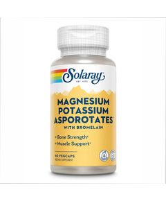 (14.06 Очікування) Magnesium & Potassium Asporotate w/Bromelain, Veg Cap (Btl-Plastic) 60ct