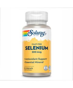 (14.06 Очікування) Selenium Yeast Free, Veg Cap (Btl-Plastic) 200mcg 90ct