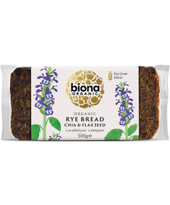 Biona Organic Хліб житній на заквасці з чіа та льняним насінням органічний 500 г
