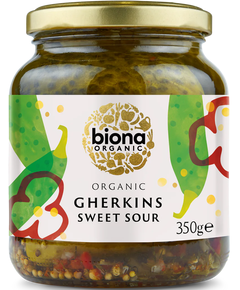 Biona Organic Корнішони кисло-солодкі органічні 350 г