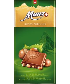 Munz Шоколад молочний з цільним фундуком 100 г