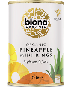 Biona Organic Ананас кільцями у власному соці органічний 400 г