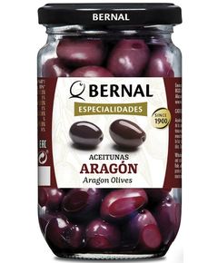 Bernal Оливки чорні Арагон з кісточкою 250 г