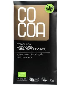 Raw Cocoa Шоколад чорний сирий Капучіно-Мигдаль-Шовковиця веганський органічний 50 г