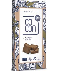 Raw Cocoa Шоколад молочний сирий Кокос веганський органічний 50 г