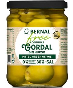 Bernal Оливки зелені Гордал без оцту без кісточки 436 г