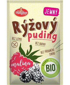 Amylon Пудинг рисовий Малина безглютеновий органічний 40 г