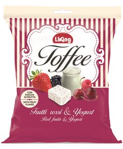 Liking Цукерки Іриски Тоффі з червоними ягодами і йогуртом 175 г