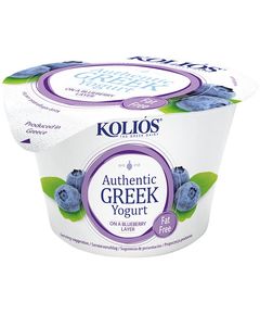 Kolios Йогурт Грецький Автентичний з чорницею 0% 150 г