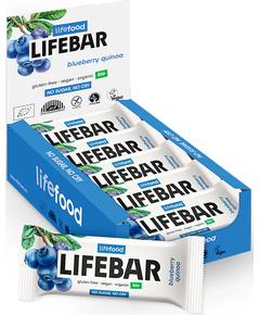 Lifefood Батончики фруктові Чорниця-Кіноа органічні бокс 15шт*40 г
