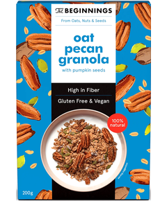 The Beginnings Гранола вівсяна з горіхом Пекан і гарбузовим насінням безглютенова 200 г