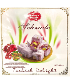 Malatya Pazari Рахат-лукум Шехзаде гранатовий з фісташками 400 г