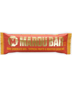 Marou Батончик шоколадний чорний Тропічні Фрукти-Кеш'ю 35 г